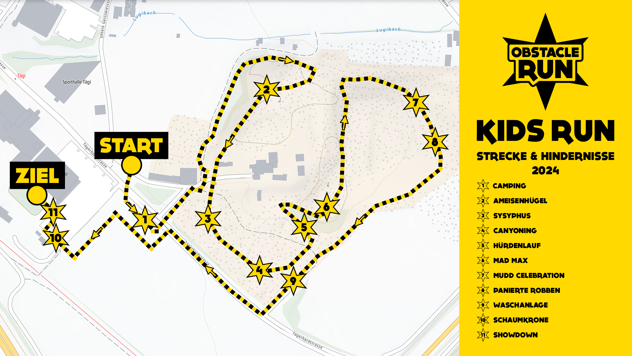 Streckenübersicht Kids Run